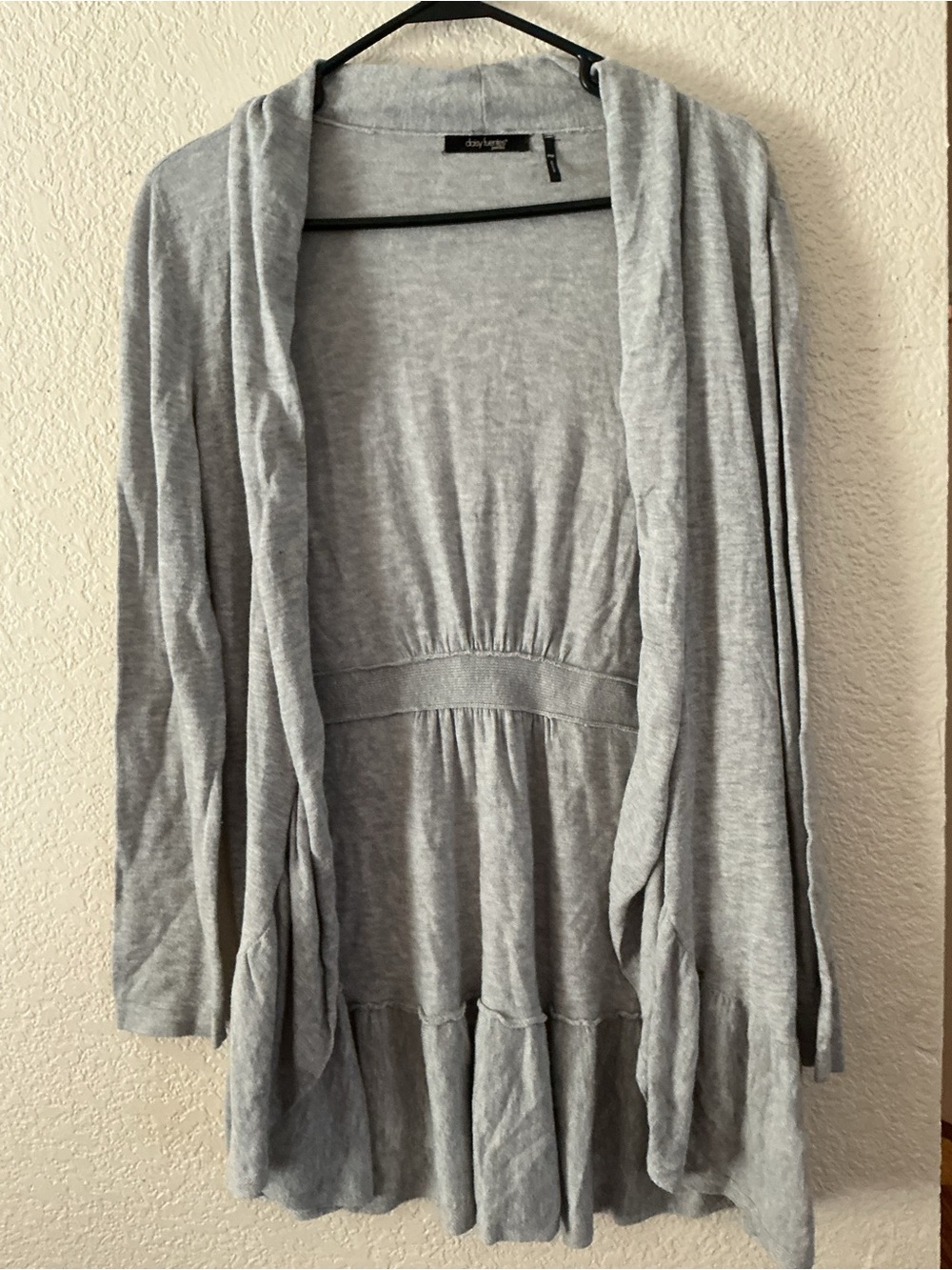 Daisy Fuentes Open Front Empire Waist Cardigan